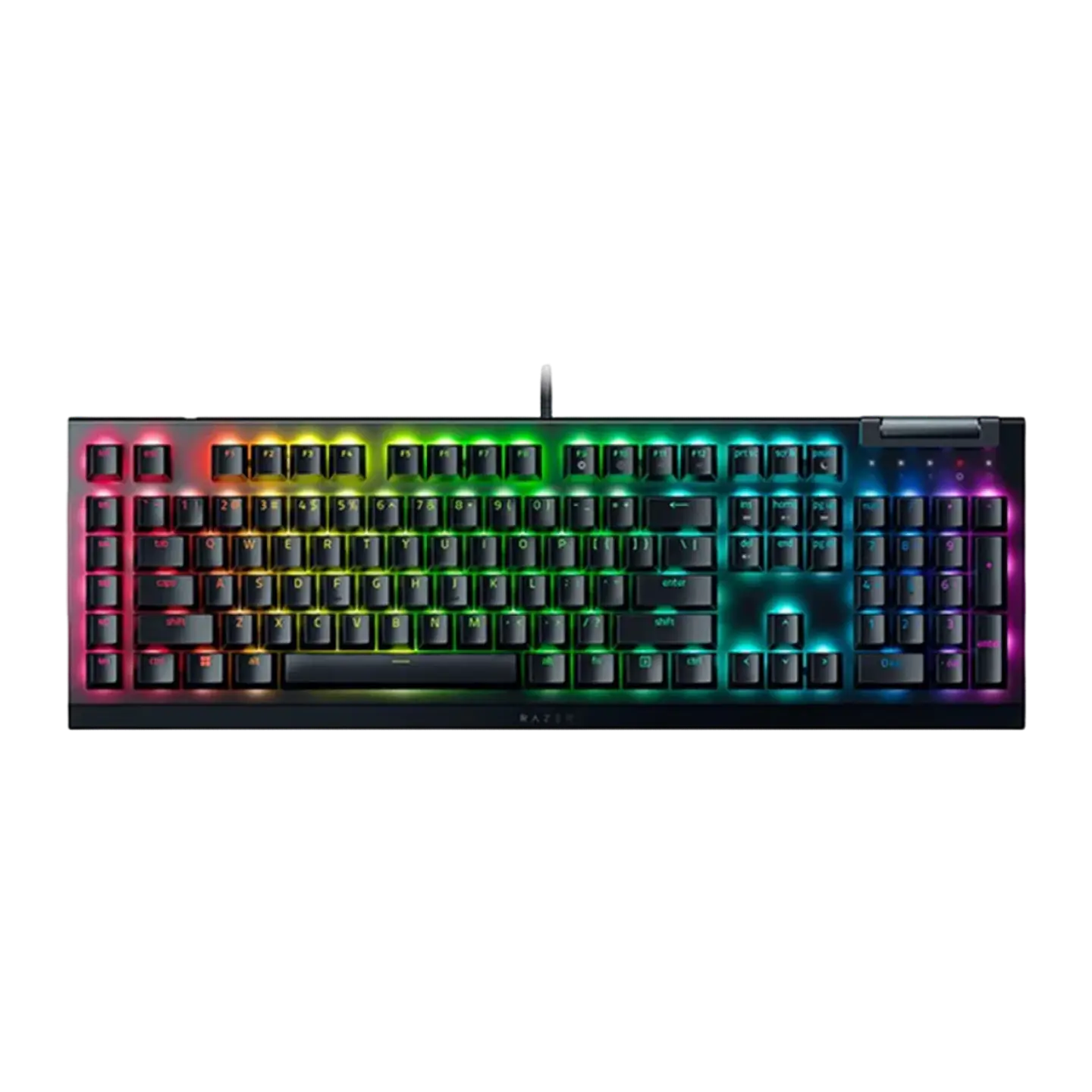 Teclado Gaming Razer BlackWidow V4 X Yellow Switch Cable USB Trenzado 2m 1