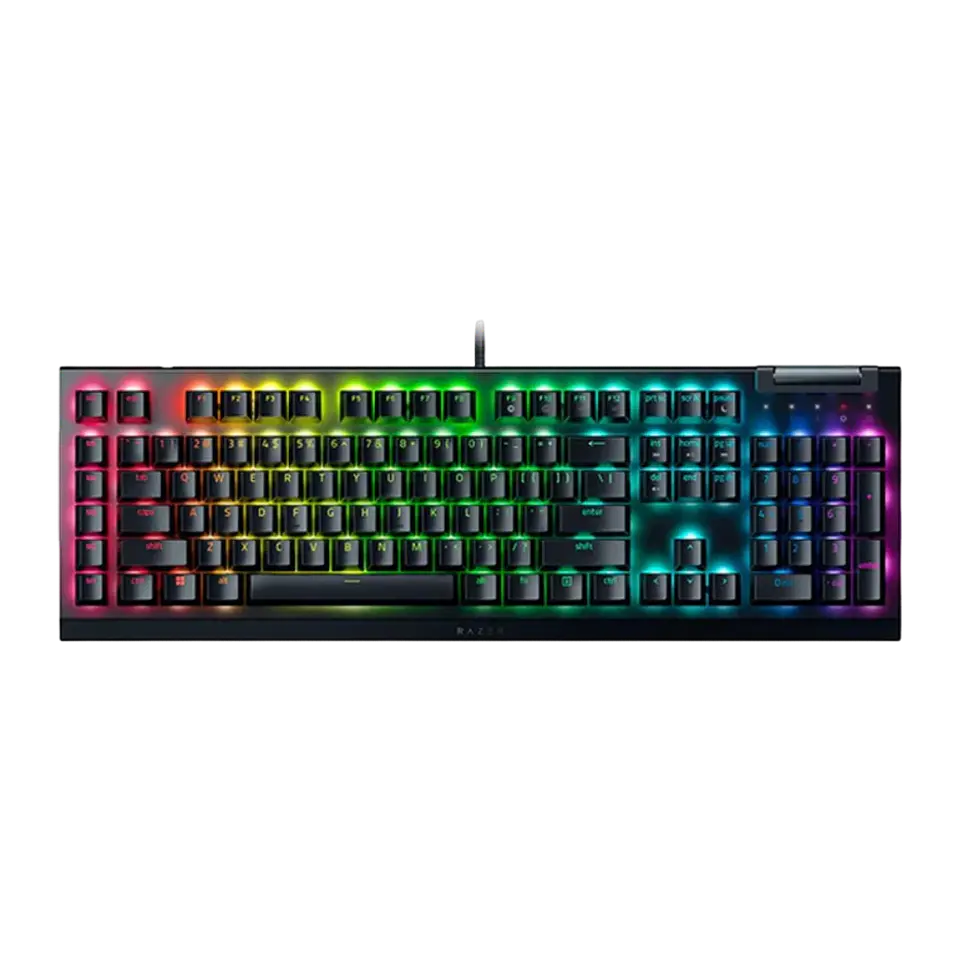 Teclado Gaming Razer BlackWidow V4 X Yellow Switch Cable USB Trenzado 2m 1