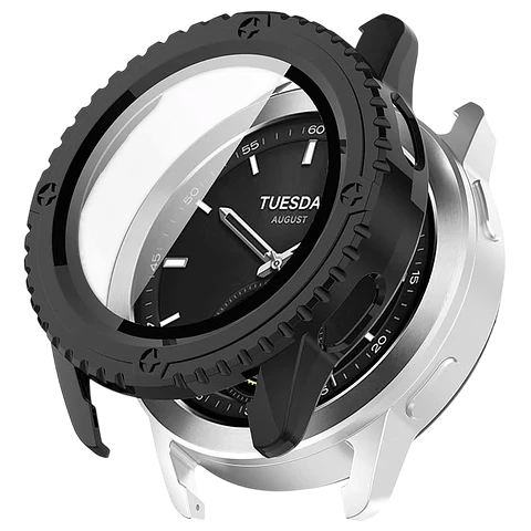 Funda PC + Cristal Templado Xiaomi Watch S3 Negro