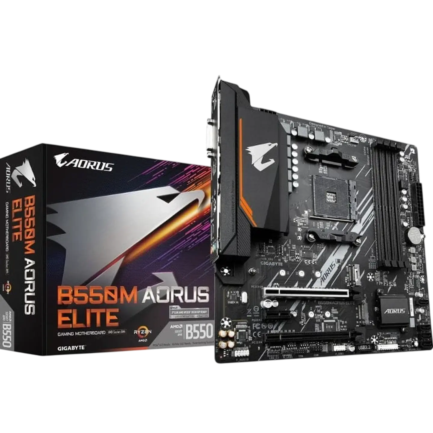Gigabyte B550M AORUS ELITE AMD Zócalo AM4 128GB Micro ATX Negro 1