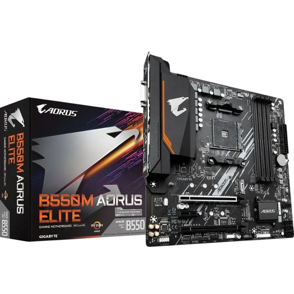 Gigabyte B550M AORUS ELITE AMD Zócalo AM4 128GB Micro ATX Negro 1