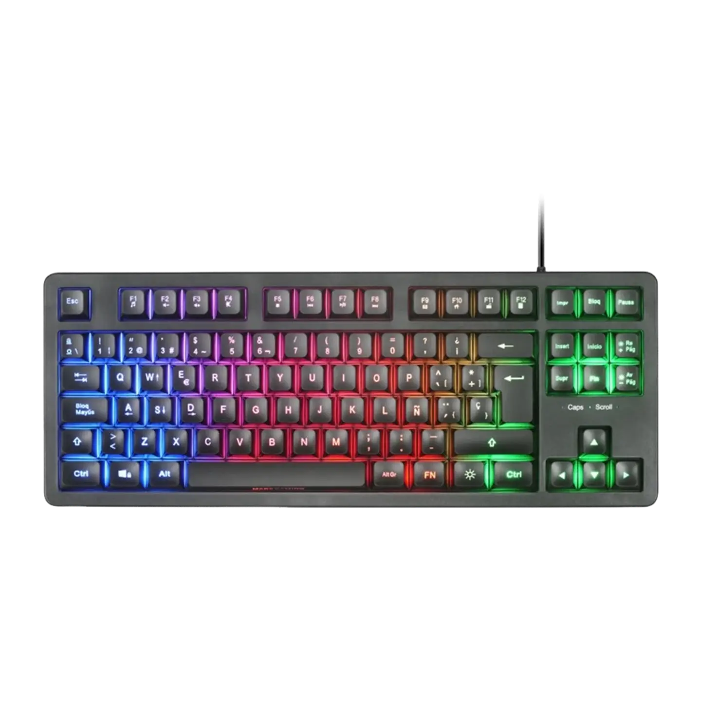 Teclado Gaming Mars Gaming MK023 TKL H-Mech FRGB H-Mech Rojo Switch RGB 1