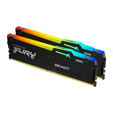 Módulo de memoria Kingston FURY Beast RGB DDR5 32GB 2x16GB 5200MHz