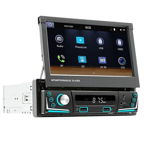 SWM 9606C-S 7 Pulgadas Bluetooth/MirrorLink/Carplay/USB Negro 1 DIN