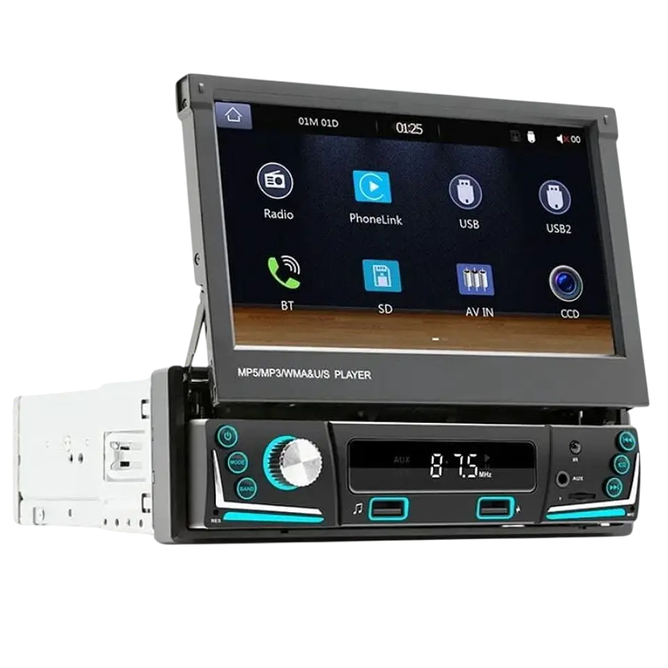 SWM 9606C-S 7 Pulgadas Bluetooth/MirrorLink/Carplay/USB Negro 1 DIN 1
