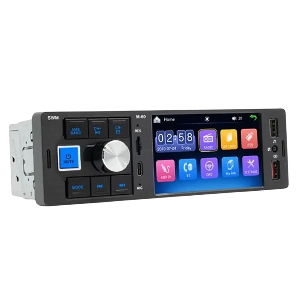 SWM M60 Negro - Autorradio 1 DIN 1