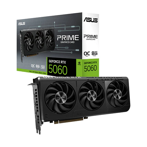 Placa Gráfica Asus NVIDIA GeForce RTX 5060 "Blackwell" Prime OC 8GB GDDR7 DLSS4