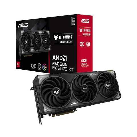 Placa Gráfica Asus AMD Radeon RX 9070 XT "RDNA 4" TUF Gaming OC 16GB GDDR6