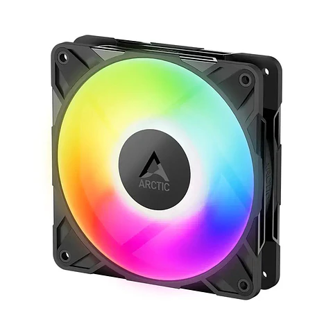Ventoinha 120mm Arctic P12 Pro Reverse A-RGB 3000RPM 4 Pinos PWM Preta (Single Fan)