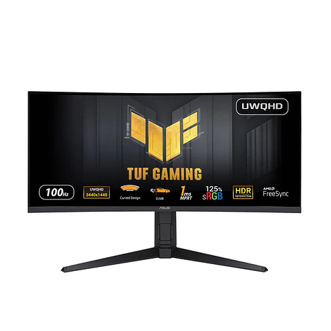 Monitor Curvo Asus TUF Gaming VG34VQEL1A VA W-LED 34" UWQHD 21:9 100Hz FreeSync