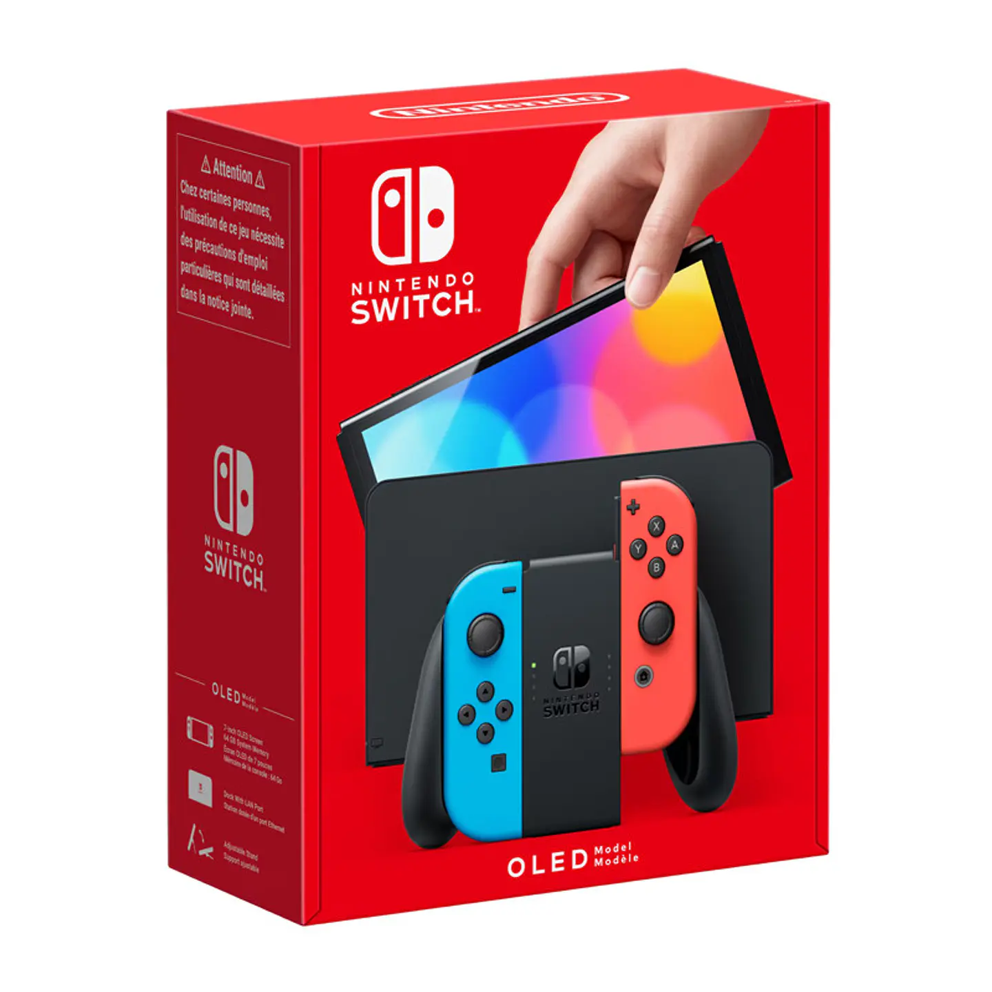 Consola Nintendo Switch (versão OLED) Azul Néon/Vermelho Néon 1