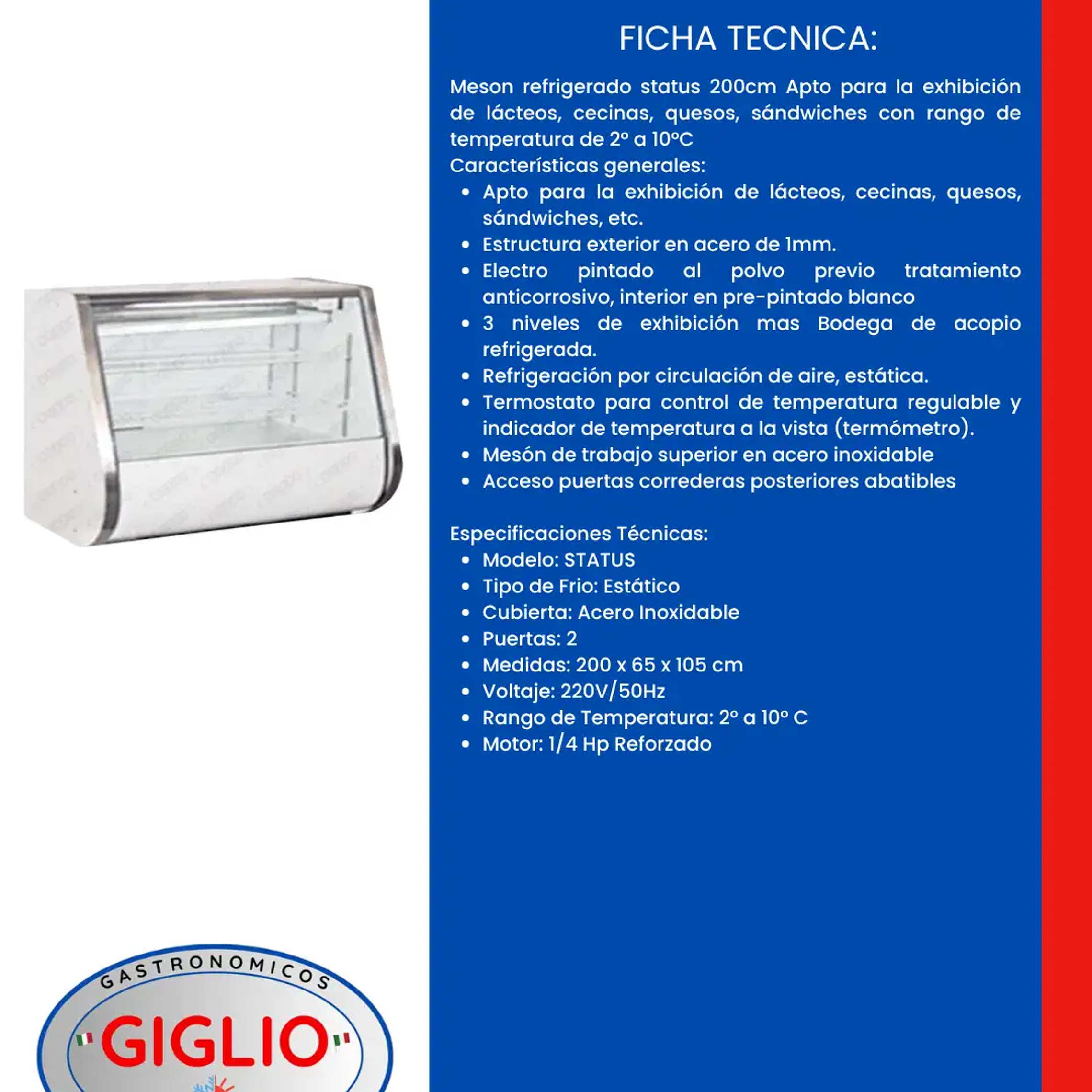 Vitrina STATUS 2.00 mts 2