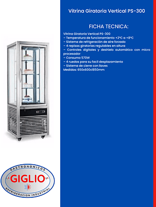 Vitrina Giratoria Vertical PS-300