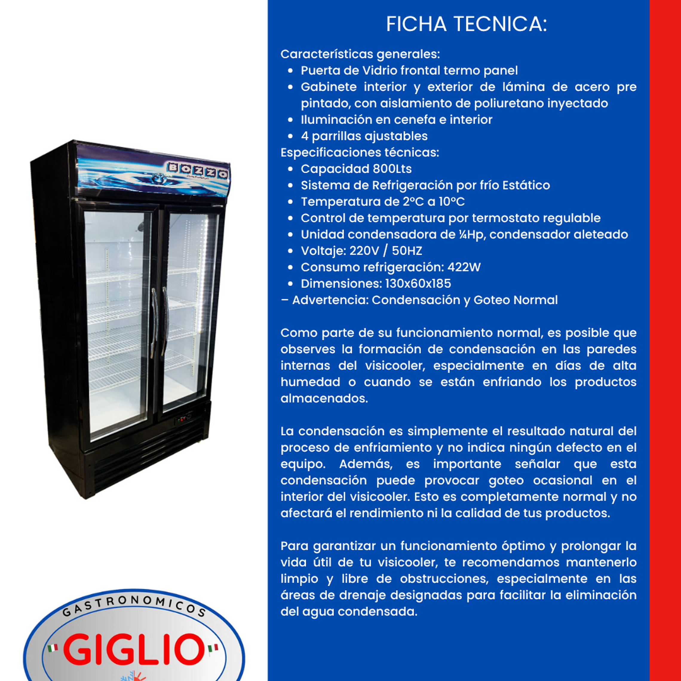 Visicooler LC-800 (2 Puertas) 2