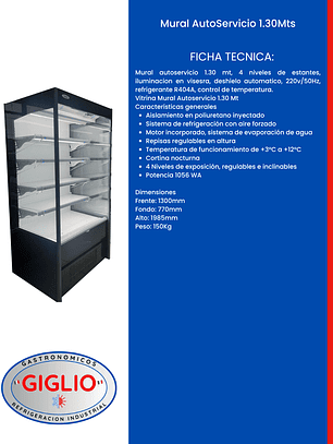 Mural AutoServicio 1.30Mts