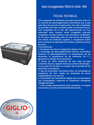 Isla Congelado 160Cm ZDS-160