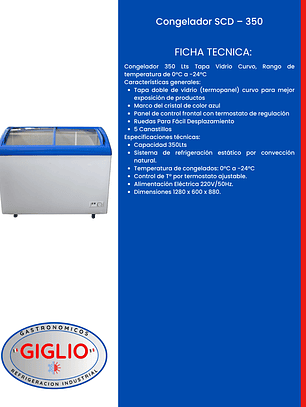 Congelador SCD - 350