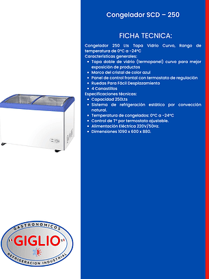 Congelador SCD - 250
