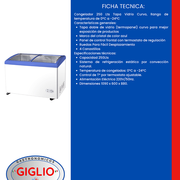 Congelador SCD - 250 2