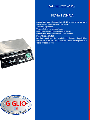 Balanza ECO 40 Kg