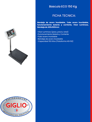 Bascula ECO 150 Kg