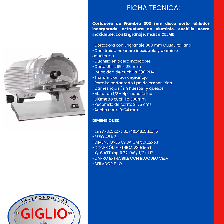 Cortadora Celme Top-300 Italiana 2