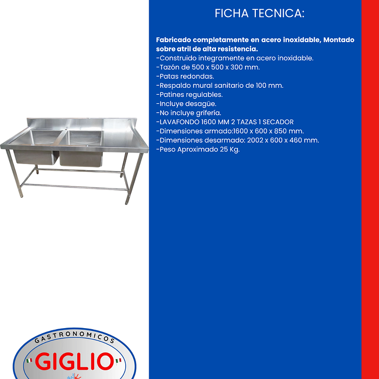 Lavafondos 2 Tazas 1 Secador 2