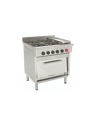 Cocina 4 platos 1 horno 1 churrasquera