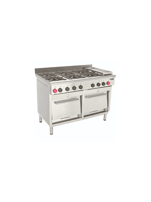 Cocina 6 platos 2 hornos 1 churrasquera