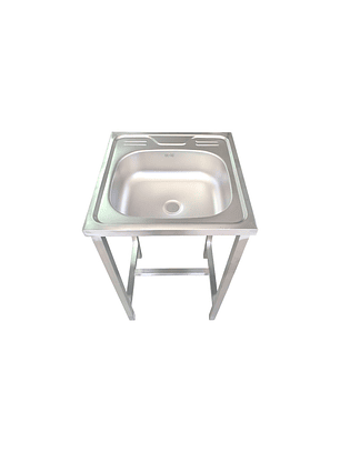 Lavamanos Acero 50×50x85 cms