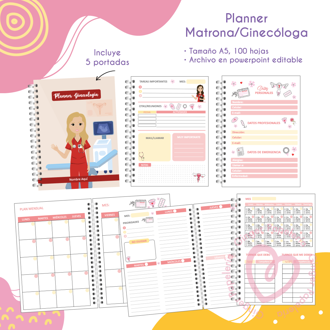 Imprimible Planner Matrona /Ginecóloga 2024 1