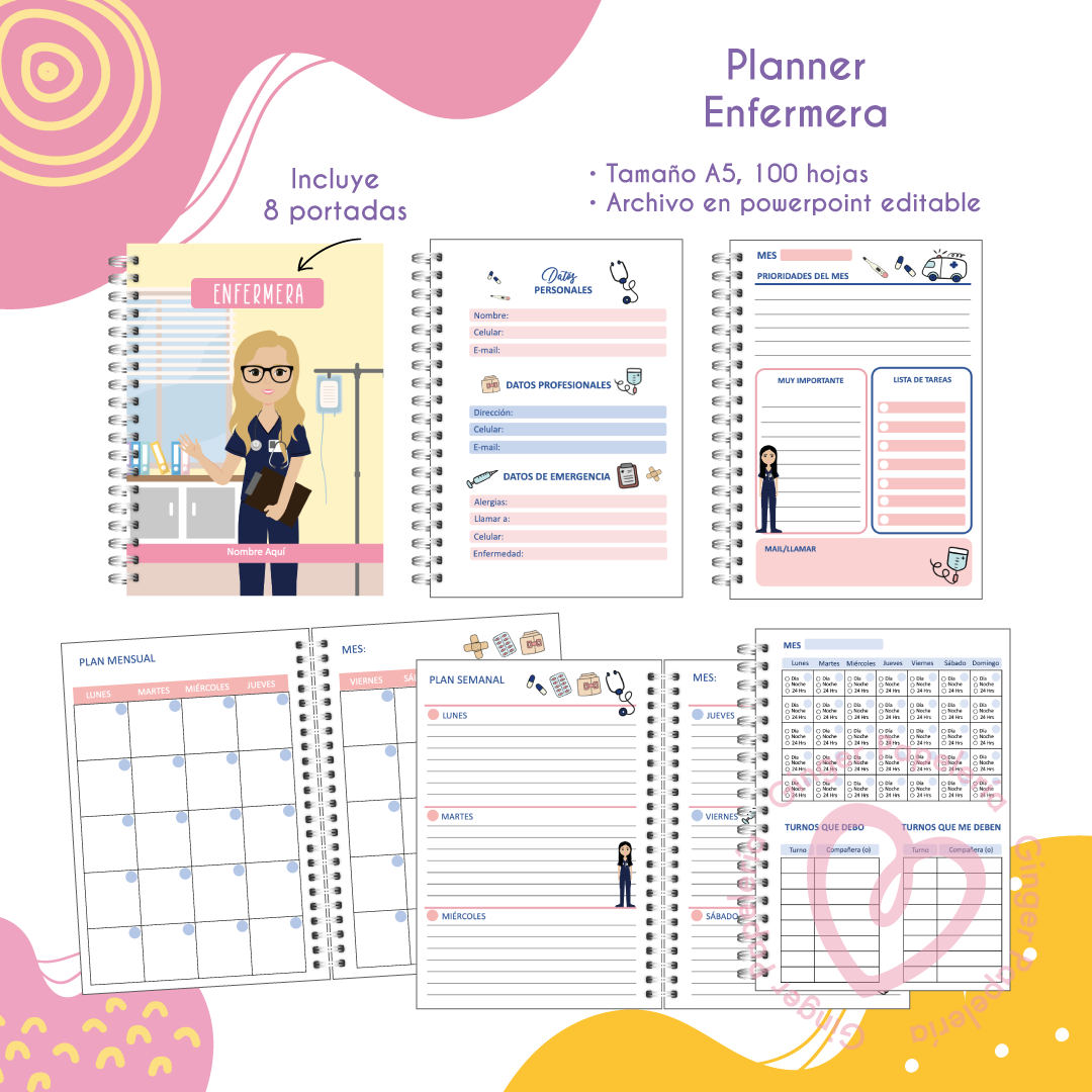 Digital Planner enfermera Nº 1 2024 1