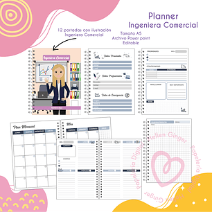 Digital Planner Ingeniera Comercial 2024
