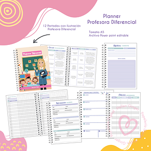 Digital Planner Profesora Diferencial 2024