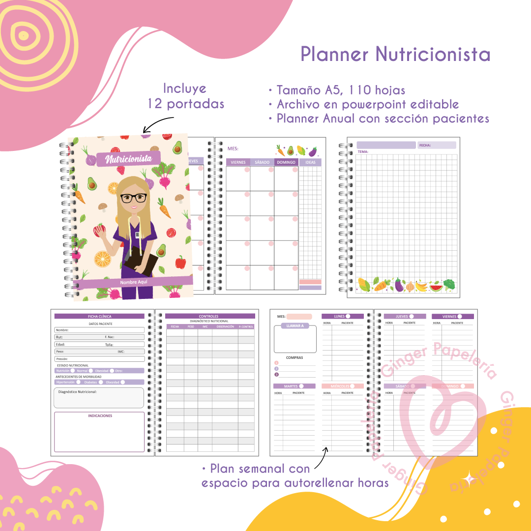 Digital Planner Nutricionista Básico 2024 1