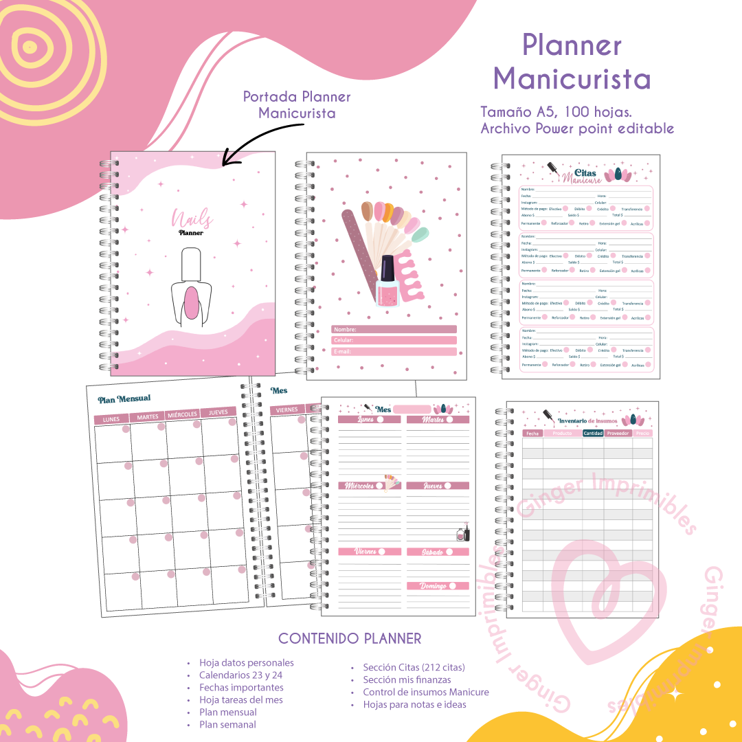 Digital Planner Manicurista 2023 1
