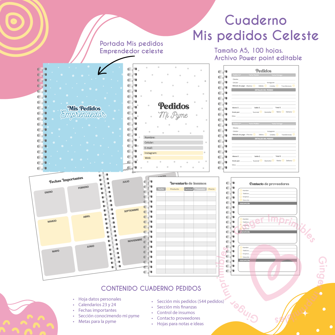 Digital Cuaderno pedidos emprendedor 2024 1