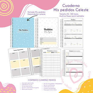 Digital Cuaderno pedidos emprendedor 2024