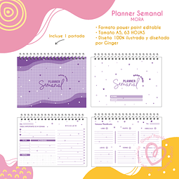 Digital Planner semanal Mora 2024