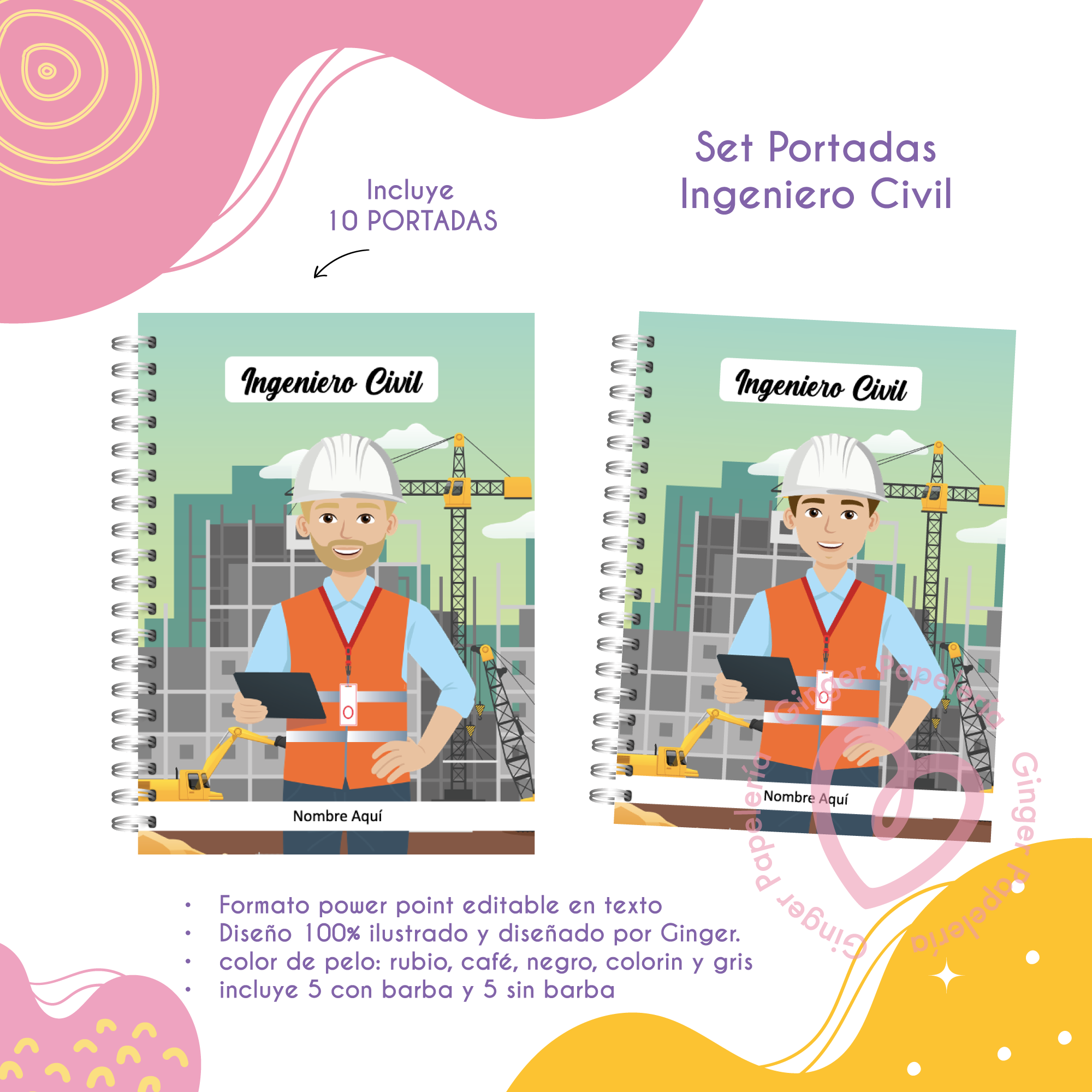 Imprimible Portadas Ing Civil 1