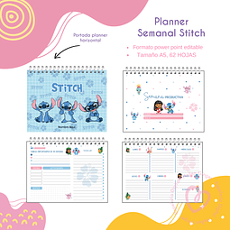 Digital Planner Semanal Stitch 