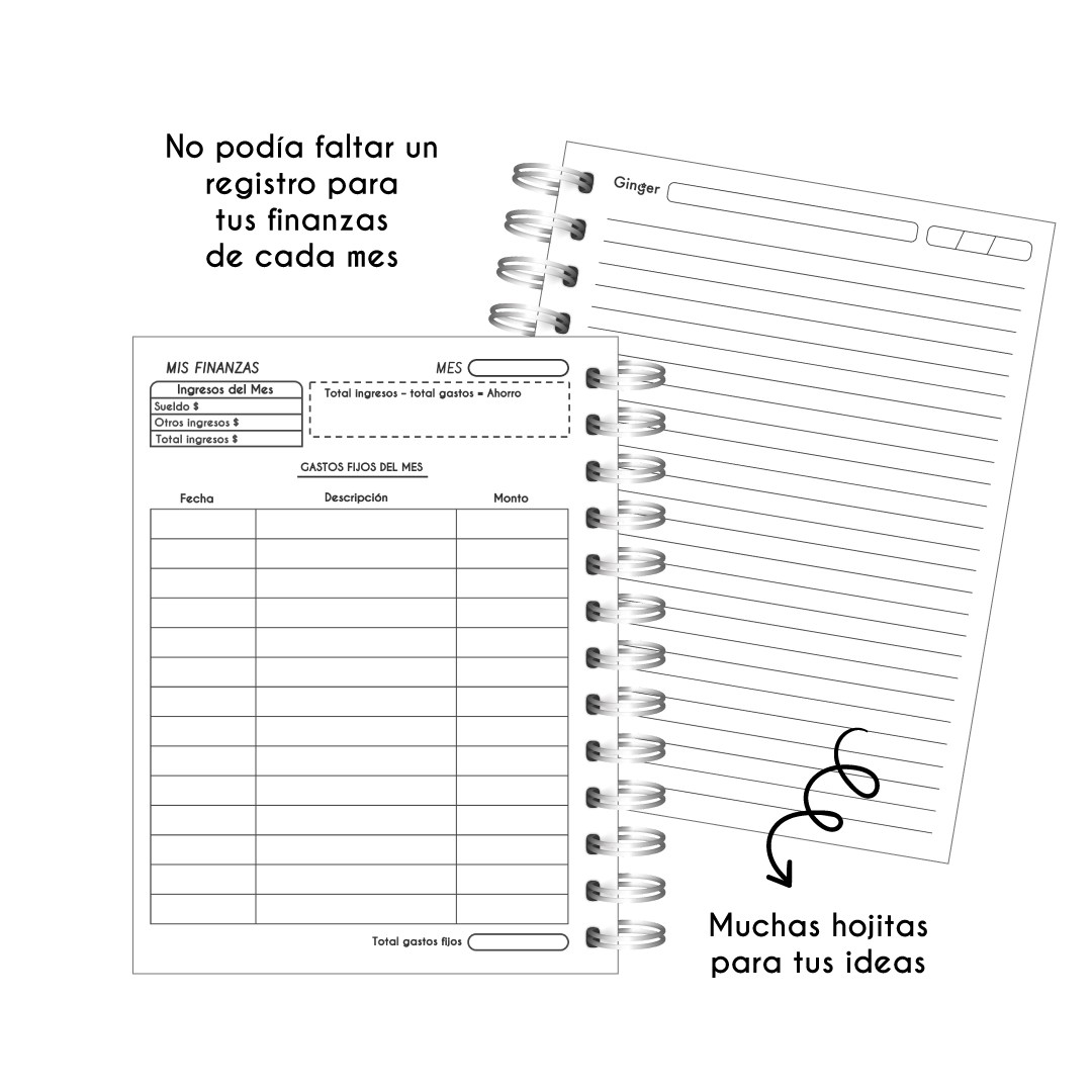 Ginger Planner Serenity 2026 12