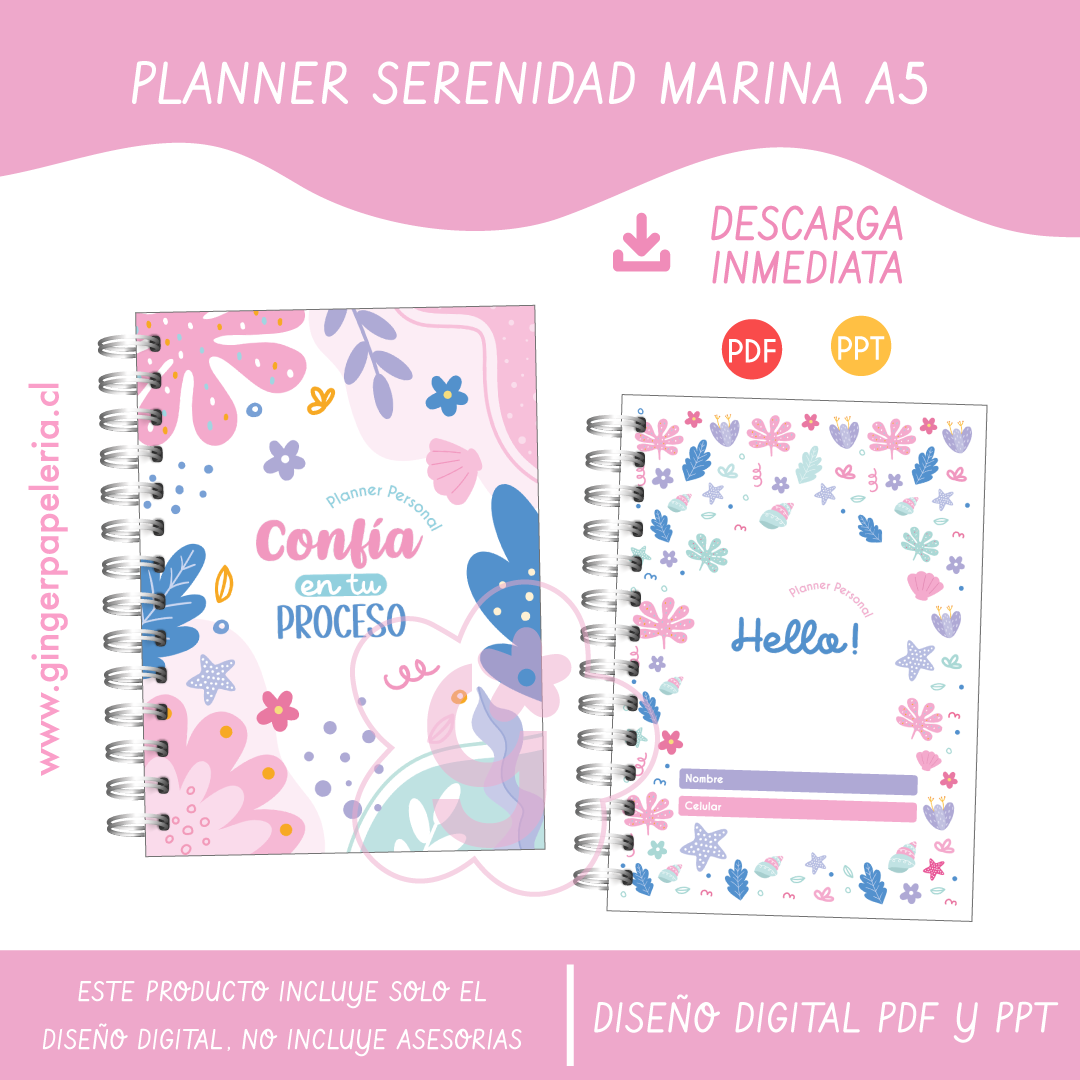 Digital Planner Serenidad Marina  1