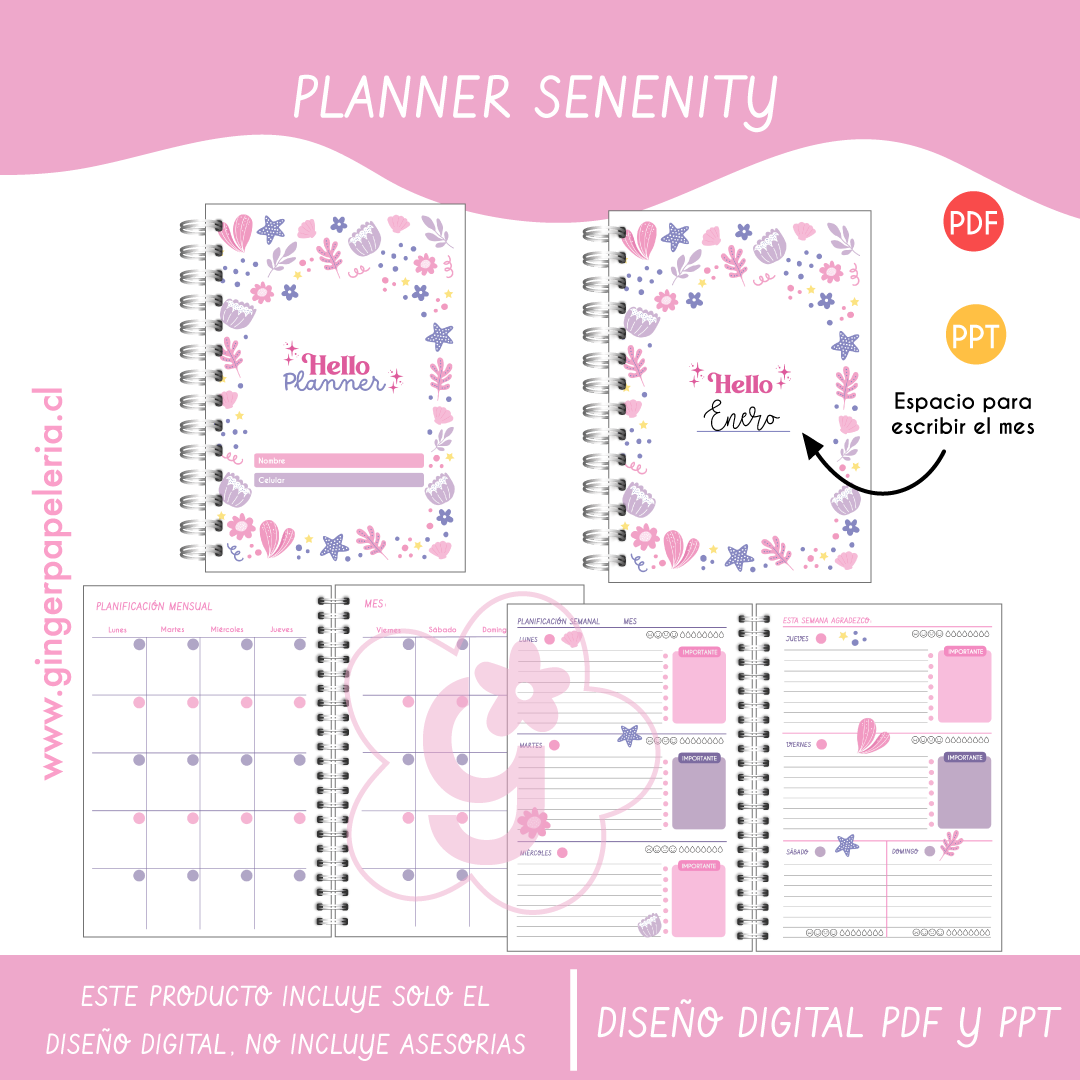 Digital Planner Serenity  2
