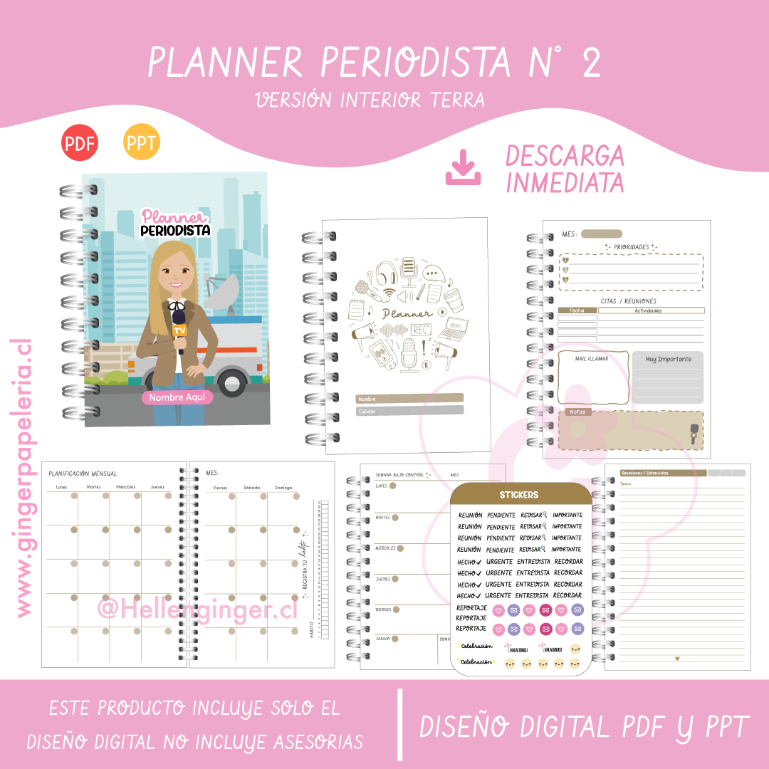 Digital Planner Periodista N° 2 1