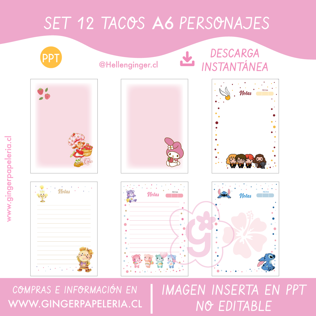 Digital Set Planners Personajes  17