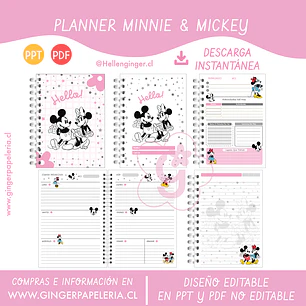 Digital Planner Minnie & Mickey