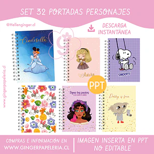 Digital Set Portadas Personajes