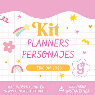 Digital Kit Planners Personajes 