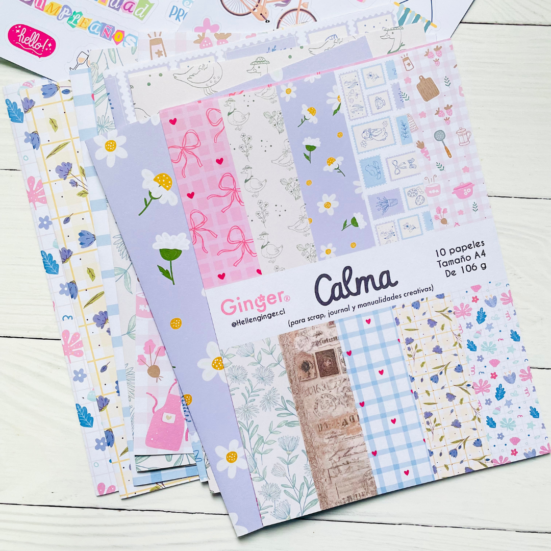 Set Calma Journal y Scrap (Agosto) 1